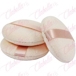 Borla para aplicar maquillaje  aprox de 6x6cm por PAR a granel
