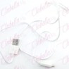 Cable con salida usb micro, accesorio para lámpara, pulidora u otros por pieza