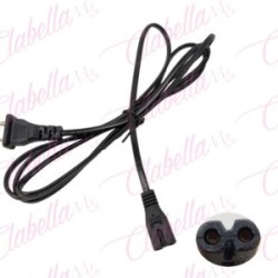 Cable de alimentación conector tipo 8 multiusos aprox de 1.78mts para lámpara uv/led por pieza