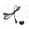 Cable de alimentación conector tipo 8 multiusos aprox de 1.78mts para lámpara uv/led por pieza