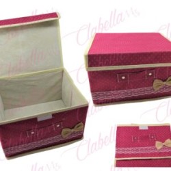 Caja organizadora GRANDE aprox 23x23x38cm multiusos plegable, por pieza, surtido