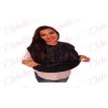 Capa – Cubridor  negra neutral de plástico con bolsa al frente para estilistas por pieza CAN (PB)