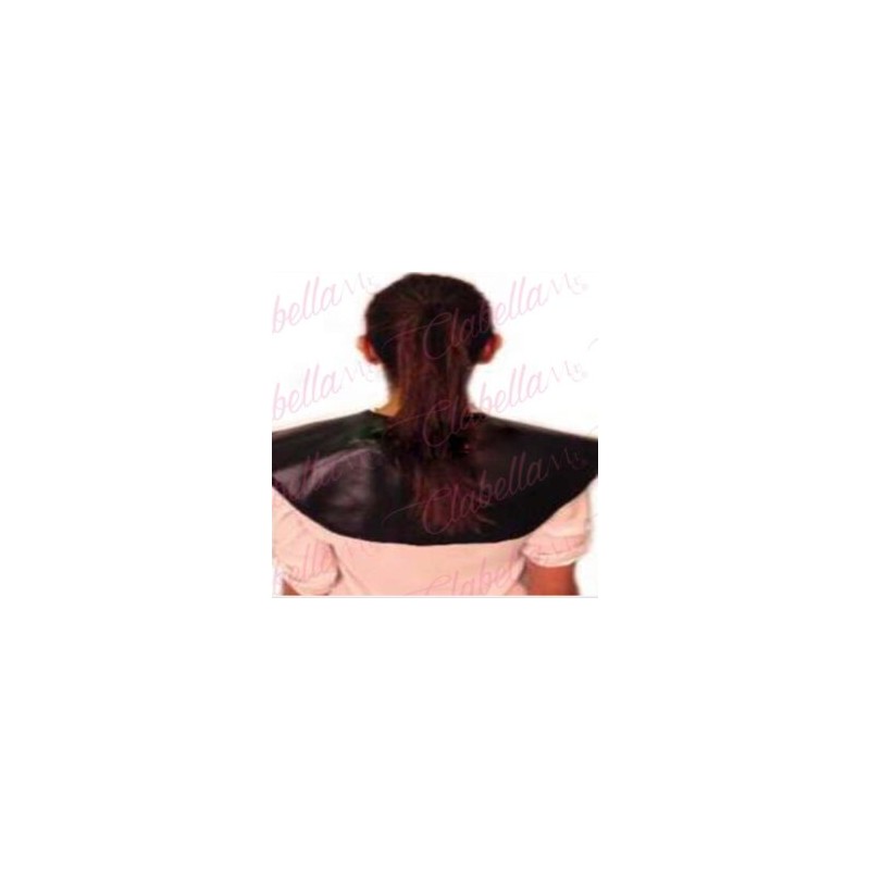 Capa – Cubridor protector negra con peso al frente  para estilistas por pieza.  CAP (PB)