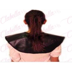 Capa – Cubridor protector negra con peso al frente  para estilistas por pieza.  CAP (PB)