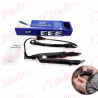 Cautin para extension de cabello y aplicación de queratina, Laminas de ceramica-aluminio, Boton deslizable On-Off, Calefactor PT