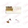 Cepillo 2 in 1 para limpiar puntas de  pulidoras de manicure y pedicure aprox de 5cm por pieza