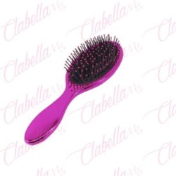Cepillo color metalico CERDAS DE PLASTICO para cabello normal, ondulado y lacio aprox de 25 cm por pieza, surtido. (PB)
