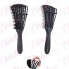 Cepillo desenredador cerdas de silicón flexible  para cabello delgado, corto, lacio o fragil aprox de 24cm por pieza, surtido