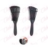 Cepillo desenredador cerdas de silicón flexible  para cabello delgado, corto, lacio o fragil aprox de 24cm por pieza, surtido