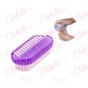 Cepillo doble limpiador para manicure en uñas aprox de 8.5×3.5cm por pieza, surtido