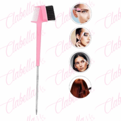 CEPILLO peine con PUNTA de METAL aguja multiusos para cabello, cejas, pestañas aprox 4x21cm por pieza, surtido