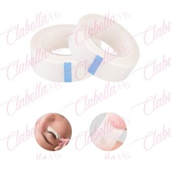 Cinta adhesiva micropore TRANSPARENTE multiusos transpirable para cubrir pestañas inferiores al aplicar extensiones de pestañas 