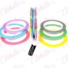 Cintilla adherible de COLORES PASTEL para uñas 6 piezas aprox de 4m por  paquete. surtido you13-jx3 (PB)