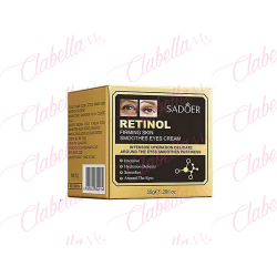 Crema SADOER para contorno de ojos  de retinol, suaviza los hinchazones, suaviza e hidrata la piel  aprox 35g por pieza