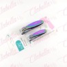 Corta uñas JR tornasol  para manicure 2 piezas chico aprox de 5cm y  grande 7.7cm por paquete