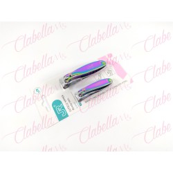 Corta uñas JR tornasol  para manicure 2 piezas chico aprox de 5cm y  grande 7.7cm por paquete