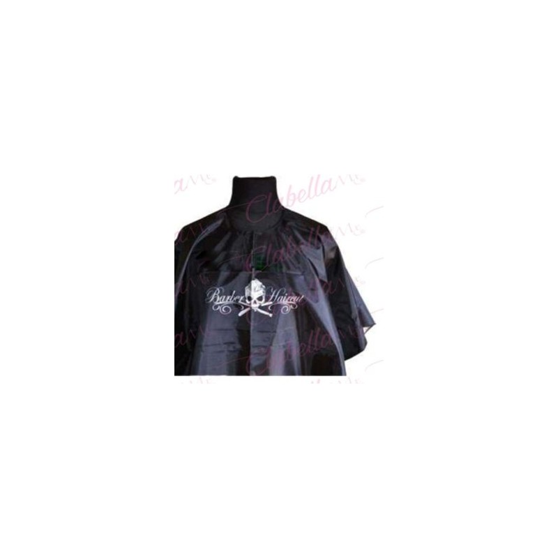 Cubridor –  Capa negro de barbero en tela repelente para estilistas por pieza,  CUB